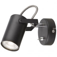 Φωτιστικό Σποτ 1xGU10 230V Μαύρο Με Διακόπτη 955IZZY1W/BL 